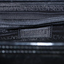 VERSACE Hand Bag Leather Black Gold Auth ka1996-18