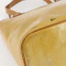 LOUIS VUITTON Monogram Vernis Houston Hand Bag Gris M91053 LV Auth ka1997-16