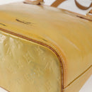 LOUIS VUITTON Monogram Vernis Houston Hand Bag Gris M91053 LV Auth ka1997-17