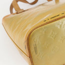 LOUIS VUITTON Monogram Vernis Houston Hand Bag Gris M91053 LV Auth ka1997-18