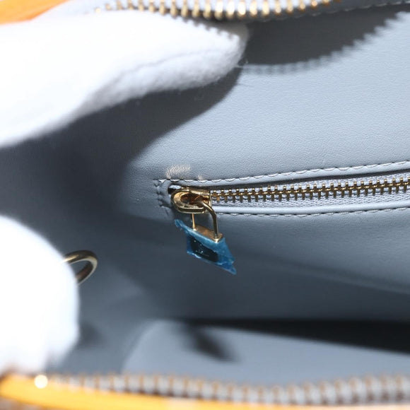 LOUIS VUITTON Monogram Vernis Houston Hand Bag Gris M91053 LV Auth ka1997