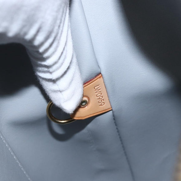 LOUIS VUITTON Monogram Vernis Houston Hand Bag Gris M91053 LV Auth ka1997