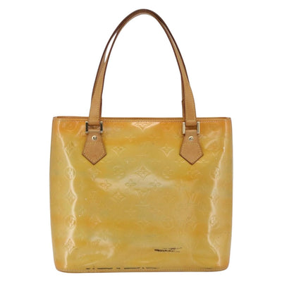 LOUIS VUITTON Monogram Vernis Houston Hand Bag Gris M91053 LV Auth ka1997 - 0