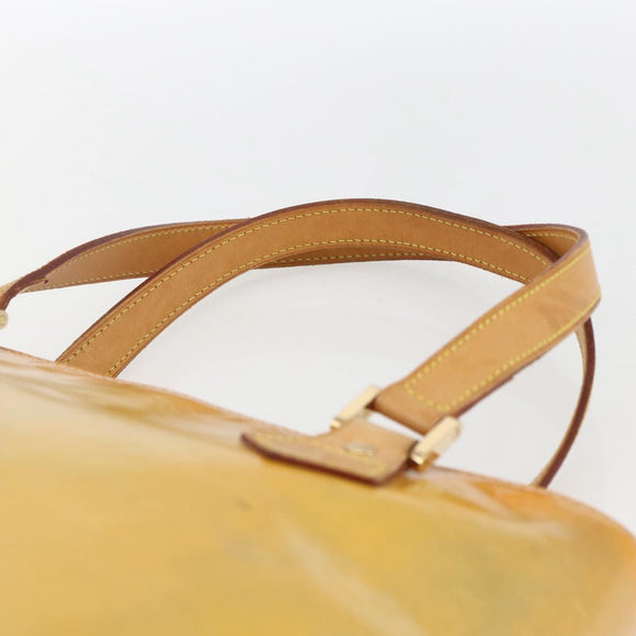 LOUIS VUITTON Monogram Vernis Houston Hand Bag Gris M91053 LV Auth ka1997