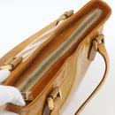 LOUIS VUITTON Monogram Vernis Houston Hand Bag Beige M91004 LV Auth ka1998-6