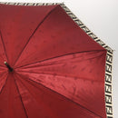 FENDI Zucca Umbrella Nylon Bordeaux Auth ka200-4
