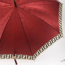 FENDI Zucca Umbrella Nylon Bordeaux Auth ka200-6