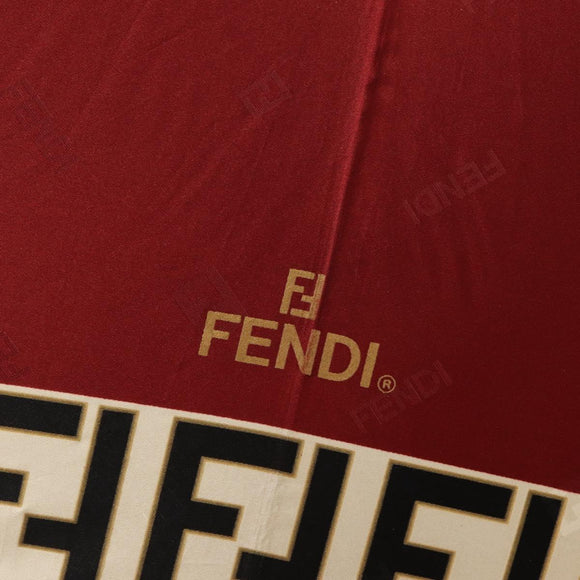 FENDI Zucca Umbrella Nylon Bordeaux Auth ka200