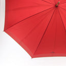 FENDI Zucchino Canvas Umbrella Nylon Red Auth ka2000-5