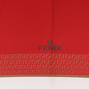 FENDI Zucchino Canvas Umbrella Nylon Red Auth ka2000-7