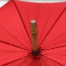 FENDI Zucchino Canvas Umbrella Nylon Red Auth ka2000-8