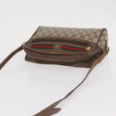 GUCCI GG Supreme Web Sherry Line Bag PVC Beige 001 113 6472 4028 Auth ka2001-6