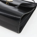 Christian Dior Shoulder Bag Leather Black Gold Auth ka2003-9