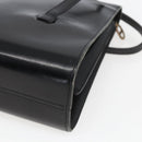 Christian Dior Shoulder Bag Leather Black Gold Auth ka2003-15