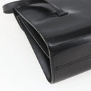 Christian Dior Shoulder Bag Leather Black Gold Auth ka2003-16