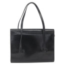 Christian Dior Shoulder Bag Leather Black Gold Auth ka2003-2