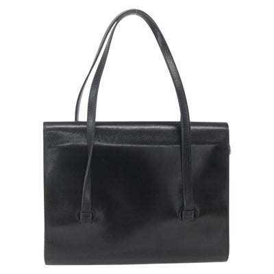 Christian Dior Shoulder Bag Leather Black Gold Auth ka2003 - 0