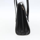 Christian Dior Shoulder Bag Leather Black Gold Auth ka2003-3