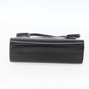 Christian Dior Shoulder Bag Leather Black Gold Auth ka2003-5