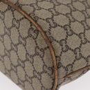 GUCCI GG Plus Supreme Shoulder Bag PVC Beige Gold Auth ka2009-11