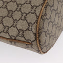GUCCI GG Plus Supreme Shoulder Bag PVC Beige Gold Auth ka2009-12