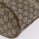 GUCCI GG Plus Supreme Shoulder Bag PVC Beige Gold Auth ka2009-13