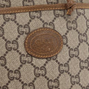 GUCCI GG Plus Supreme Shoulder Bag PVC Beige Gold Auth ka2009-15