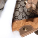 GUCCI GG Plus Supreme Shoulder Bag PVC Beige Gold Auth ka2009-22