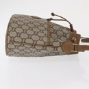 GUCCI GG Plus Supreme Shoulder Bag PVC Beige Gold Auth ka2009-4