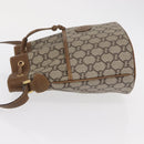 GUCCI GG Plus Supreme Shoulder Bag PVC Beige Gold Auth ka2009-5