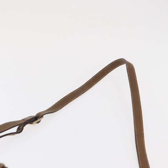 GUCCI GG Plus Supreme Shoulder Bag PVC Beige Gold Auth ka2009