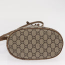 GUCCI GG Plus Supreme Shoulder Bag PVC Beige Gold Auth ka2009-9