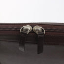 BURBERRY Hand Bag Leather Brown Silver Auth ka201-14