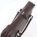 BURBERRY Hand Bag Leather Brown Silver Auth ka201-6