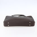 BURBERRY Hand Bag Leather Brown Silver Auth ka201-9