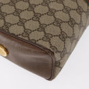 GUCCI GG Supreme Web Sherry Line Bag PVC Beige Gold 001 261 1086 Auth ka2010-15