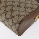 GUCCI GG Supreme Web Sherry Line Bag PVC Beige Gold 001 261 1086 Auth ka2010-16