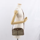 GUCCI GG Supreme Web Sherry Line Bag PVC Beige Gold 001 261 1086 Auth ka2010-23