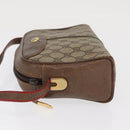 GUCCI GG Supreme Web Sherry Line Bag PVC Beige Gold 001 261 1086 Auth ka2010-4