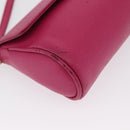 FENDI Shoulder Bag Leather 2way Pink Gold Auth ka2012-9
