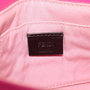 FENDI Shoulder Bag Leather 2way Pink Gold Auth ka2012-19