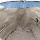 GUCCI Hand Bag Leather 2way Light Blue Gold 449651 Auth ka2016-23