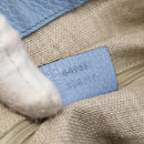 GUCCI Hand Bag Leather 2way Light Blue Gold 449651 Auth ka2016-12