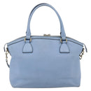GUCCI Hand Bag Leather 2way Light Blue Gold 449651 Auth ka2016-2
