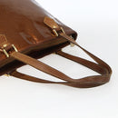 LOUIS VUITTON Monogram Vernis Houston Hand Bag Bronze M91122 LV Auth ka2018-7