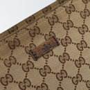 GUCCI GG Canvas Sherry Line Shoulder Bag Beige Silver 189749 Auth ka202-18