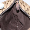 GUCCI GG Canvas Sherry Line Shoulder Bag Beige Silver 189749 Auth ka202-20