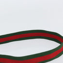 GUCCI GG Canvas Sherry Line Shoulder Bag Beige Silver 189749 Auth ka202-8