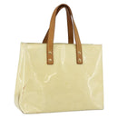 LOUIS VUITTON Monogram Vernis Reade PM Hand Bag Perle M91336 LV Auth ka2021-1