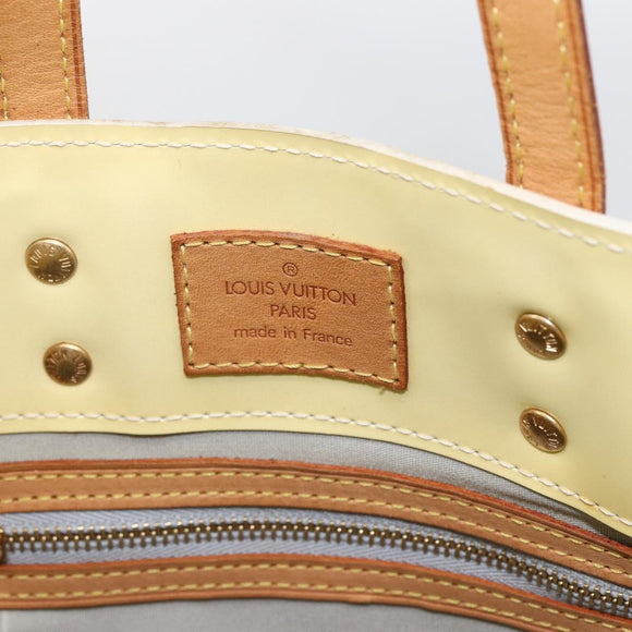 LOUIS VUITTON Monogram Vernis Reade PM Hand Bag Perle M91336 LV Auth ka2021